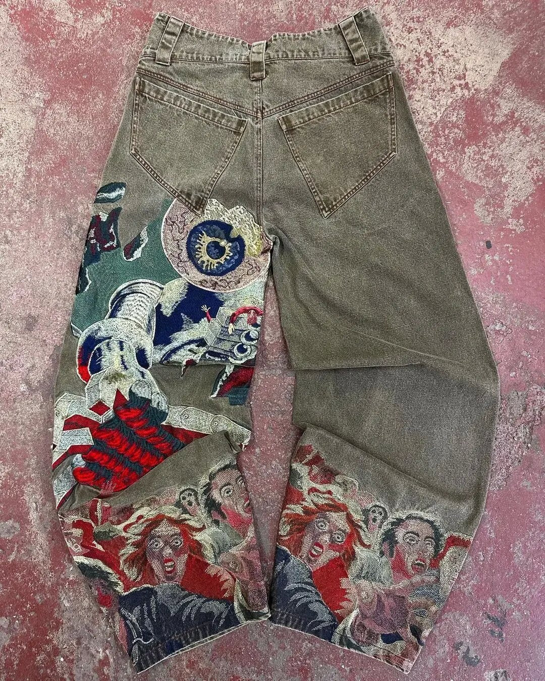 "Rockstar" Stylish Patched Jeans